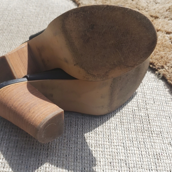 STEVE MADDEN Nonstp Black Leather Sandals 8.5 - Picture 9 of 9